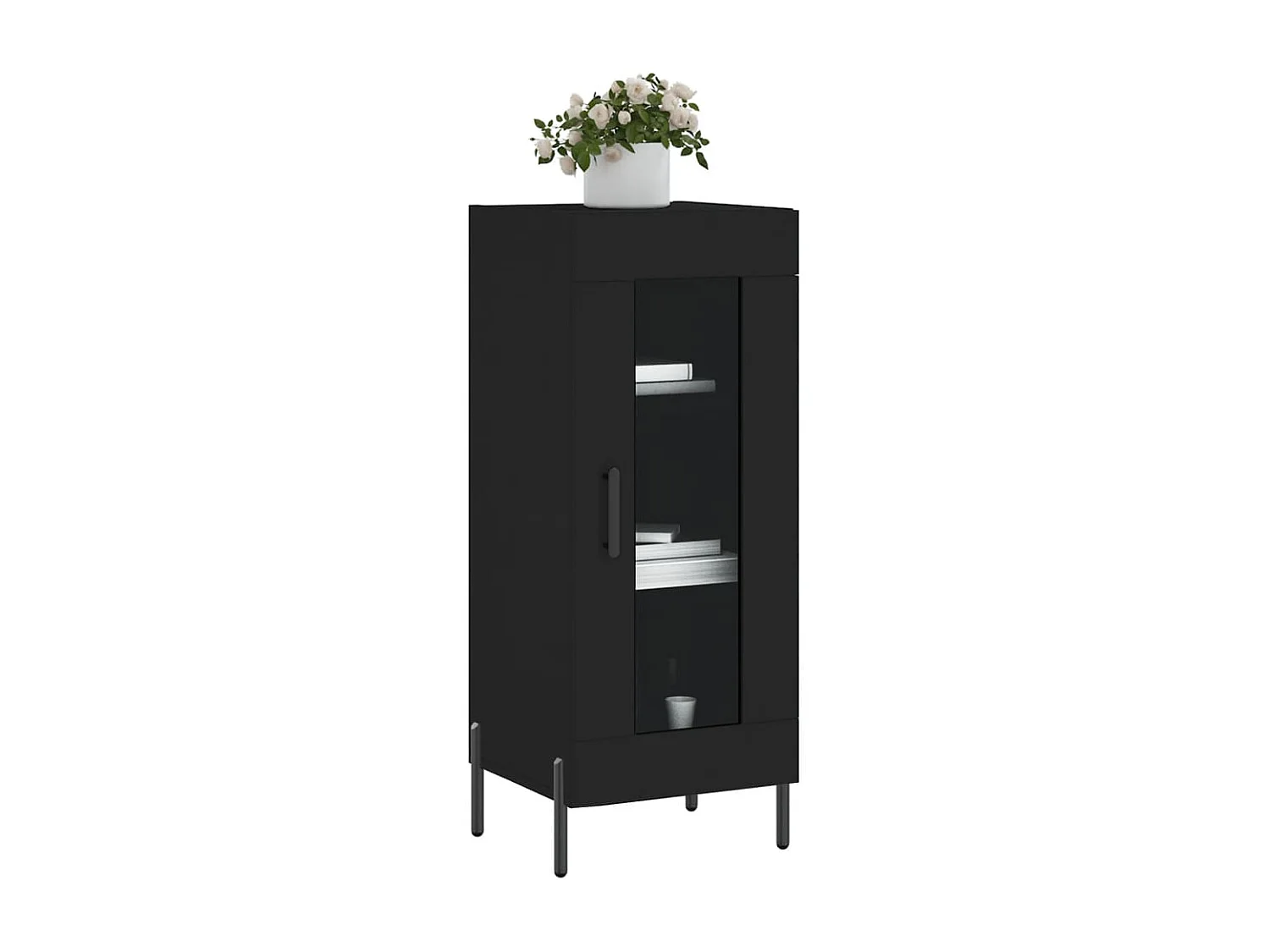 Berkfield Sideboard Black 34.5x34x90 cm Engineered Wood