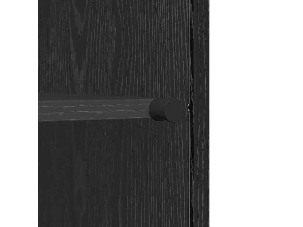 Berkfield Sideboard Black oak 35 x 37 x 76 cm Engineered wood