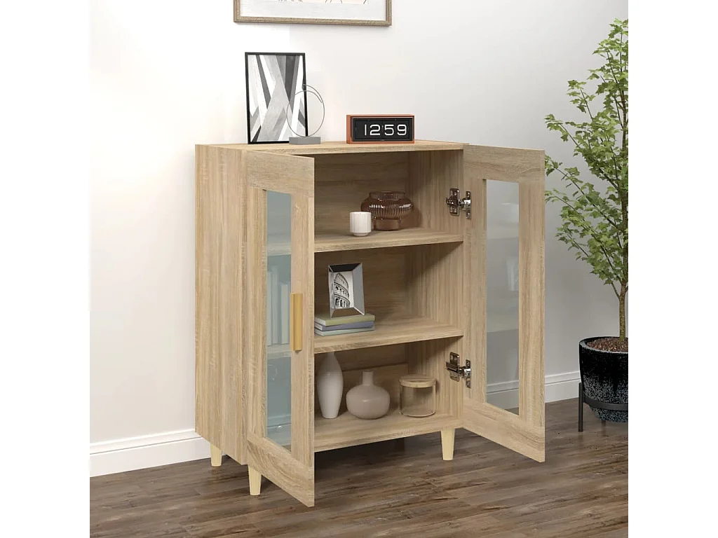 Berkfield Sideboard Sonoma Oak 69.5x34x90 cm Engineered Wood
