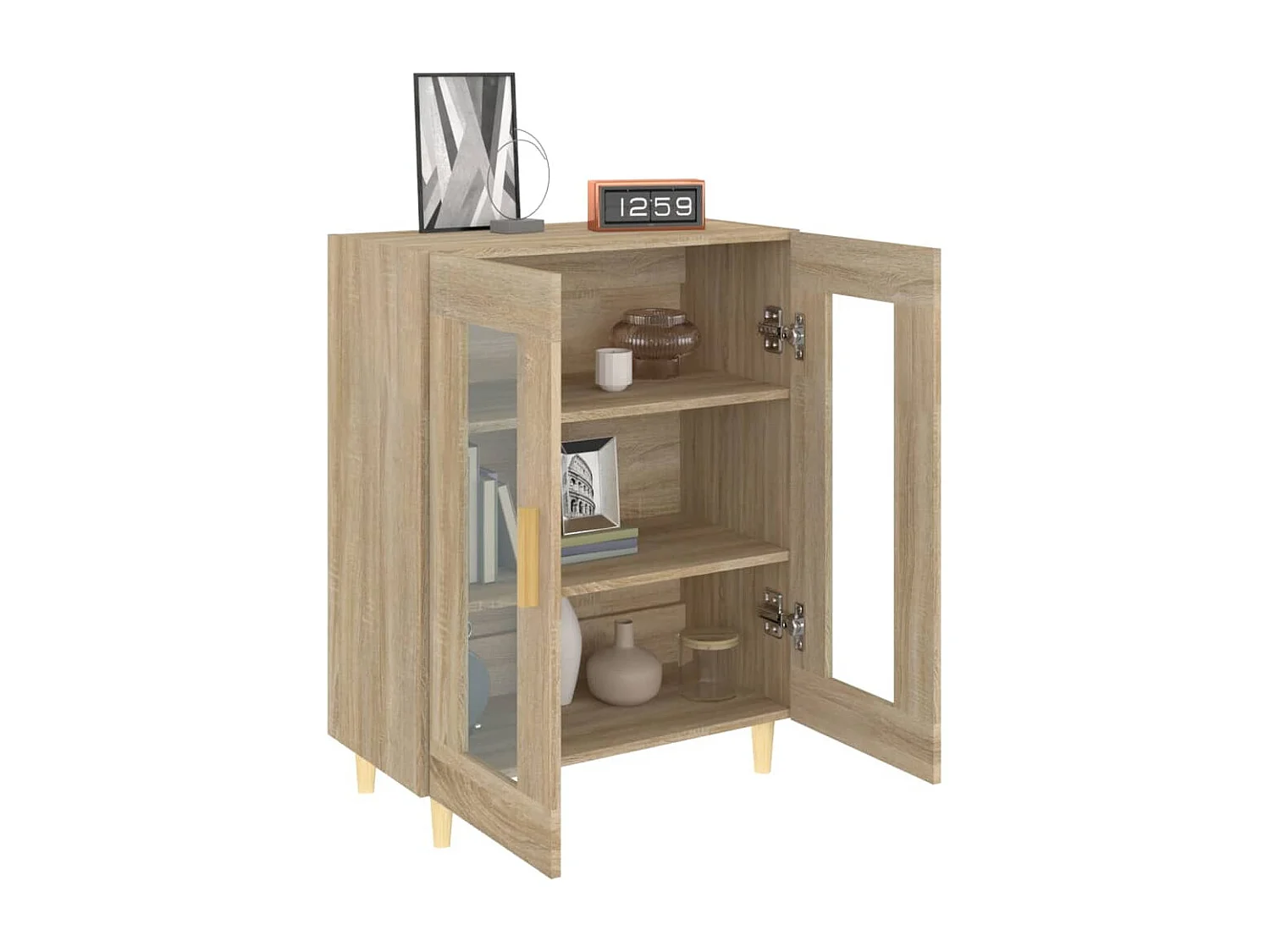 Berkfield Sideboard Sonoma Oak 69.5x34x90 cm Engineered Wood