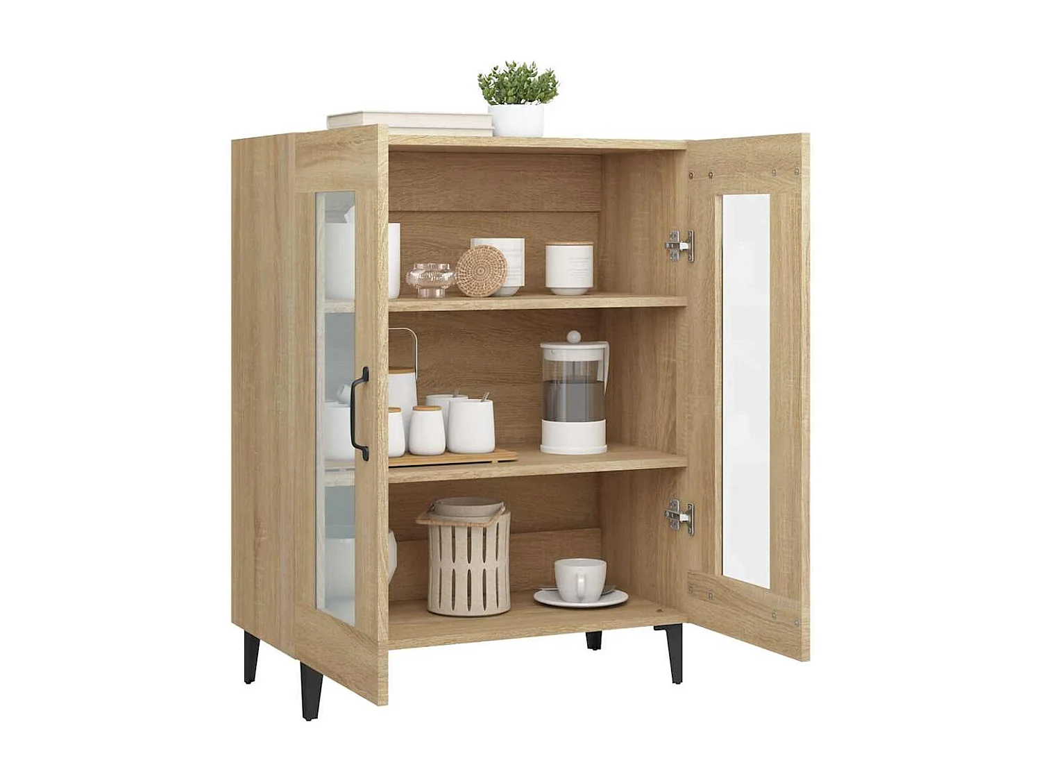 Berkfield Sideboard Sonoma Oak 69.5x34x90 cm Engineered Wood