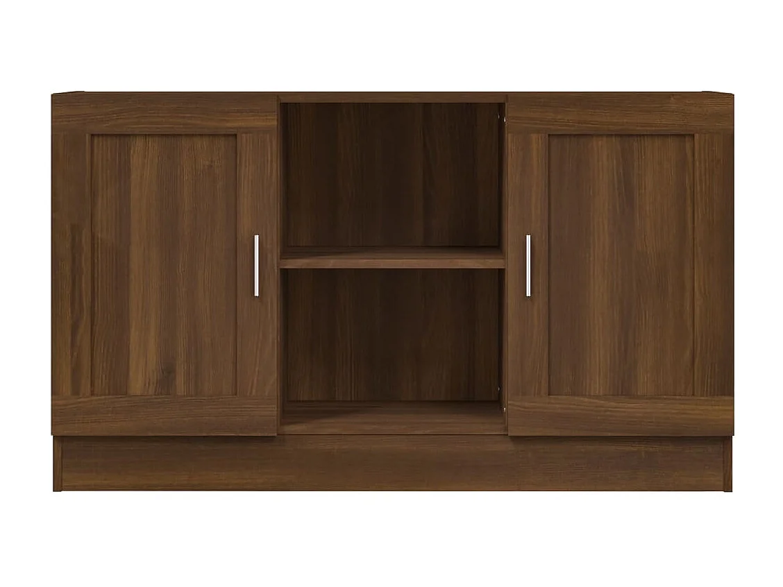 Berkfield Sideboard Brown Oak 120x30.5x70 cm Engineered Wood