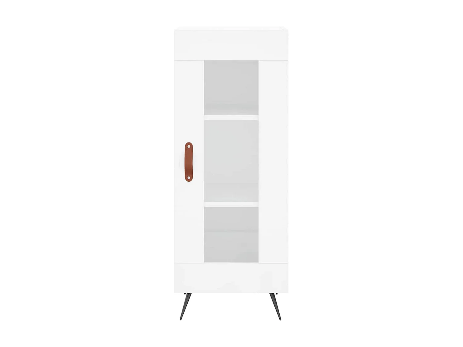 Berkfield Sideboard High Gloss White 34.5x34x90 cm Engineered Wood