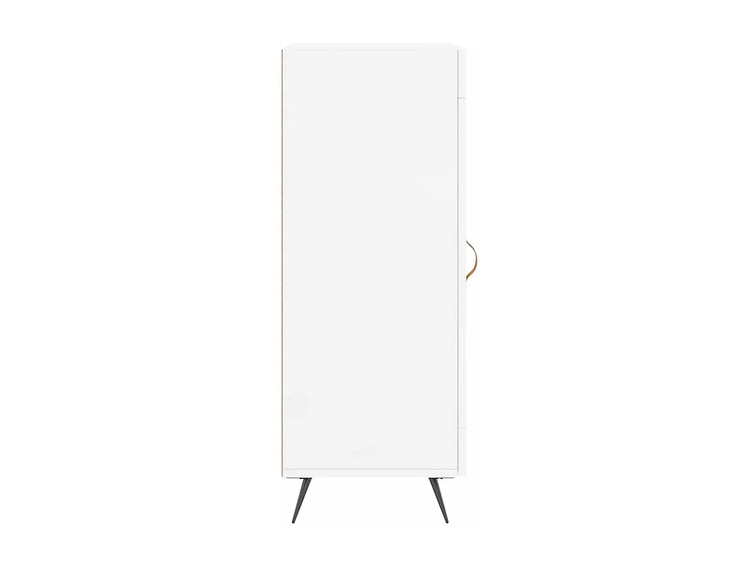 Berkfield Sideboard High Gloss White 34.5x34x90 cm Engineered Wood