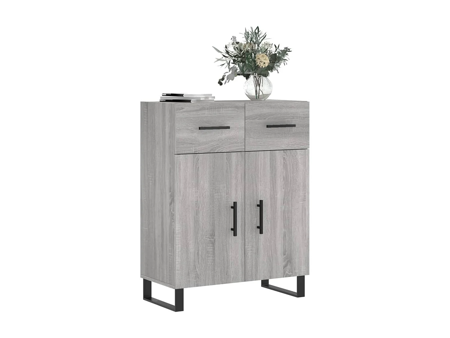 Berkfield Sideboard Grey Sonoma 69.5x34x90 cm Engineered Wood