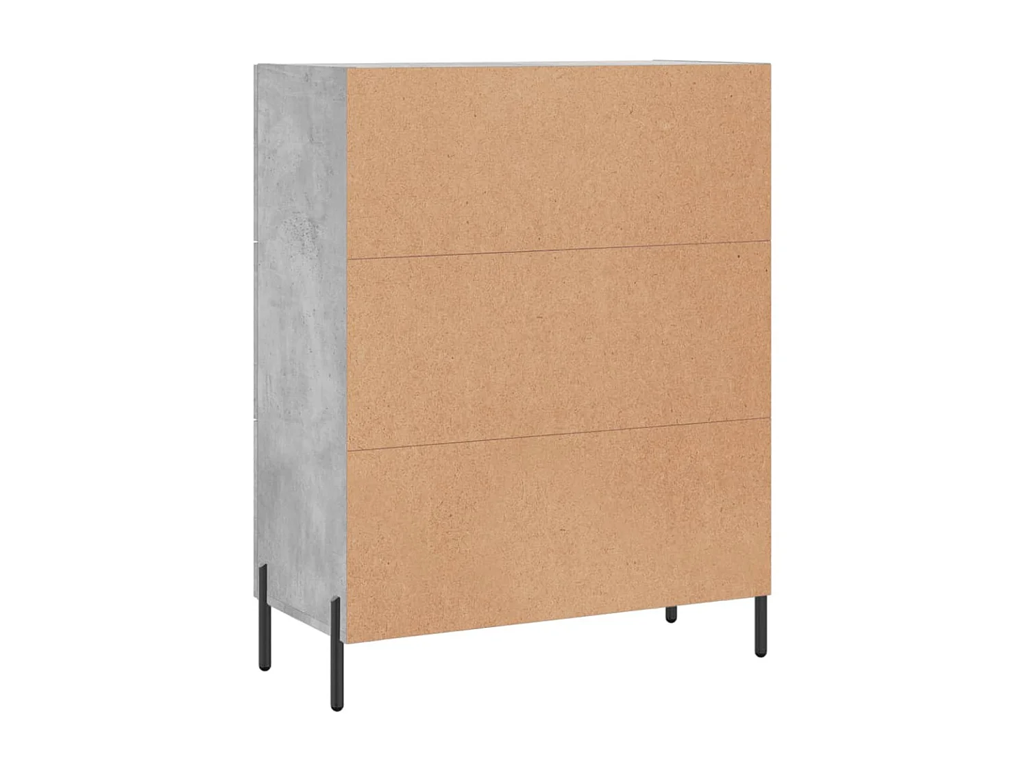Berkfield Sideboard Concrete Grey 69.5x34x90 cm Engineered Wood