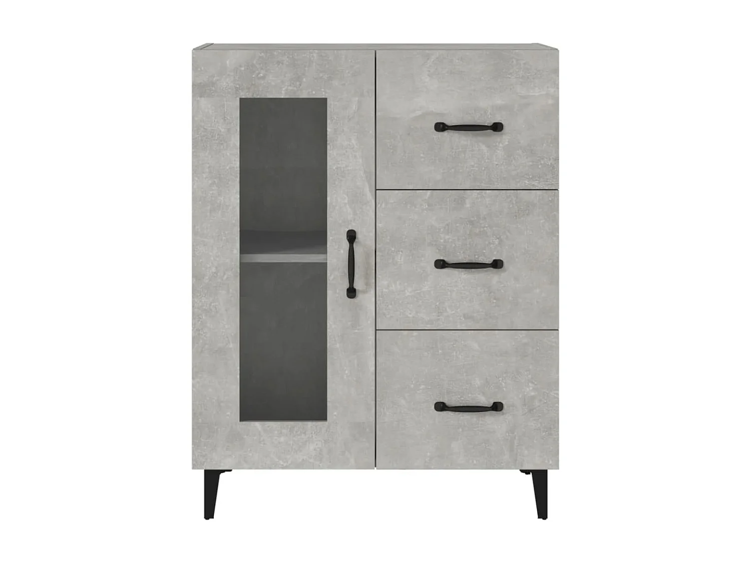 Berkfield Sideboard Concrete Grey 69.5x34x90 cm Engineered Wood