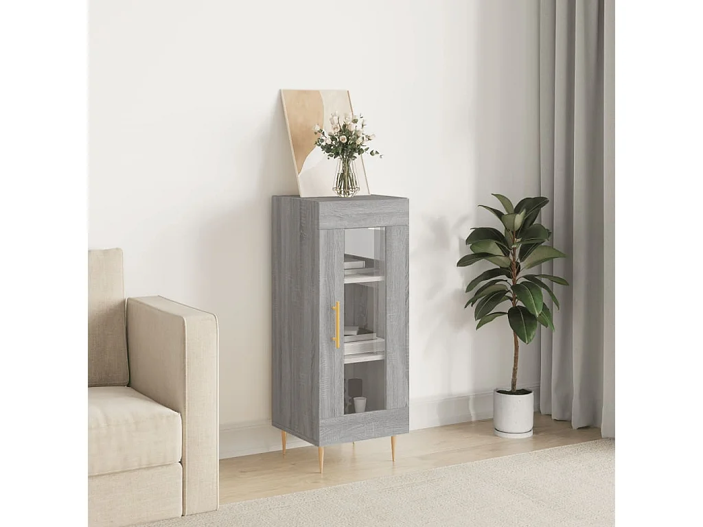 Berkfield Sideboard Grey Sonoma 34.5x34x90 cm Engineered Wood