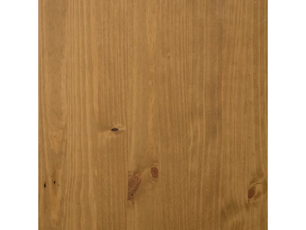 Berkfield Sideboard with Glass Door FLAM 80x40x80 cm Solid Wood Pine