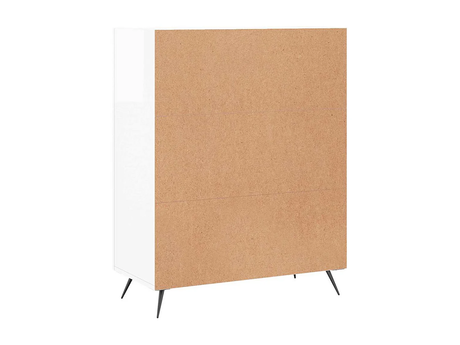Berkfield Sideboard High Gloss White 69.5x34x90 cm Engineered Wood