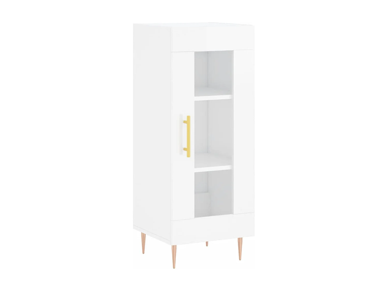 Berkfield Sideboard High Gloss White 34.5x34x90 cm Engineered Wood