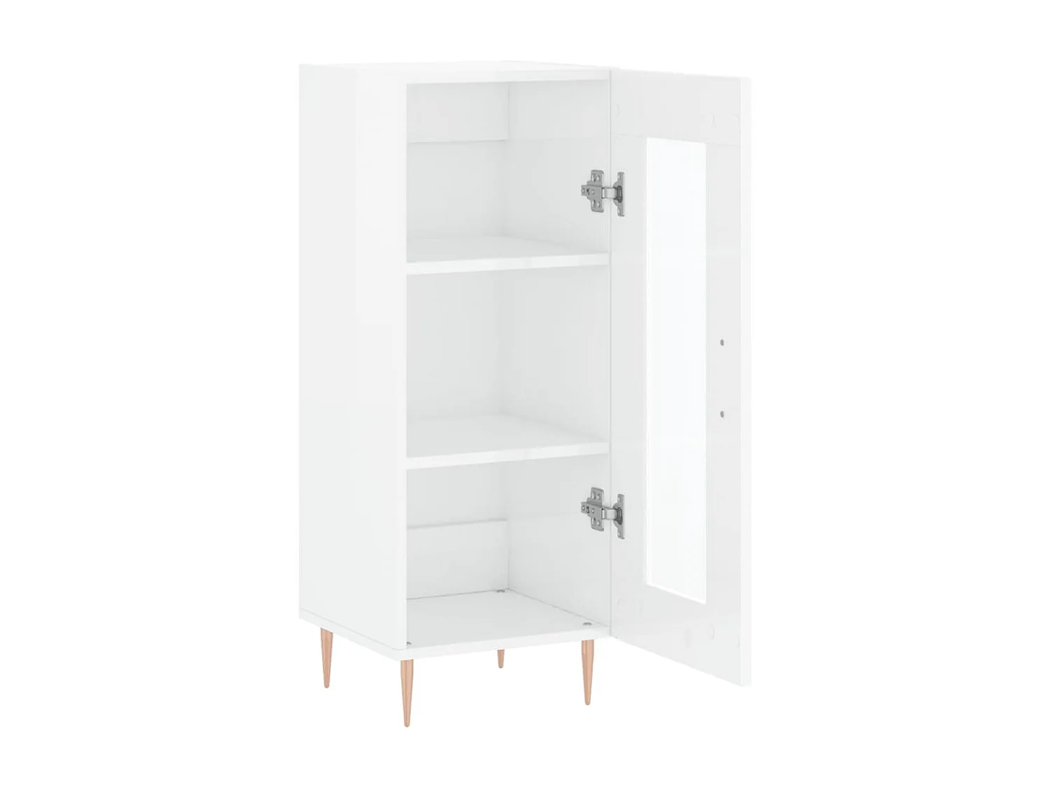 Berkfield Sideboard High Gloss White 34.5x34x90 cm Engineered Wood