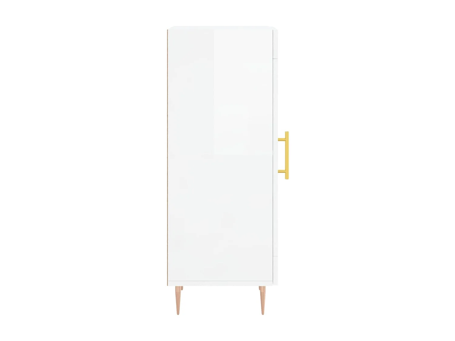 Berkfield Sideboard High Gloss White 34.5x34x90 cm Engineered Wood