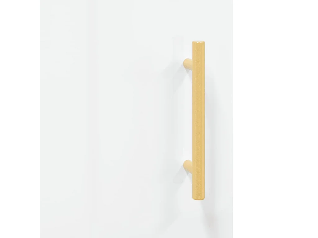Berkfield Sideboard High Gloss White 34.5x34x90 cm Engineered Wood