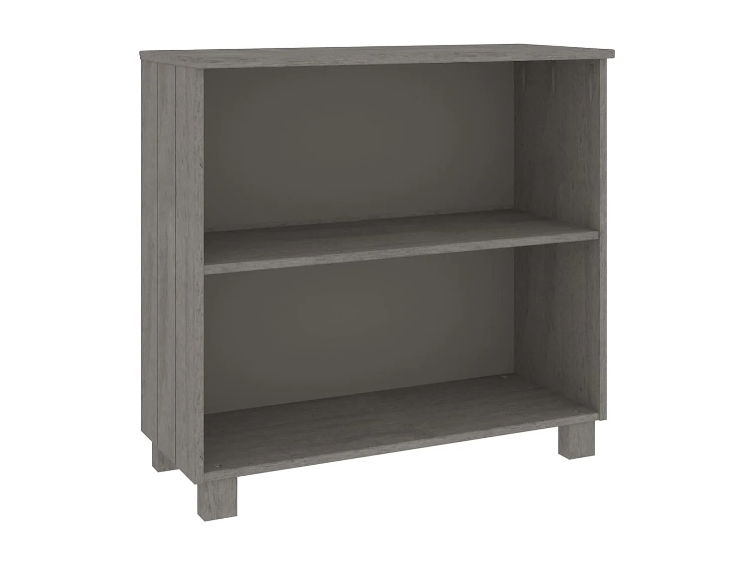 Berkfield Sideboard HAMAR Light Grey 85x35x80 cm Solid Wood Pine