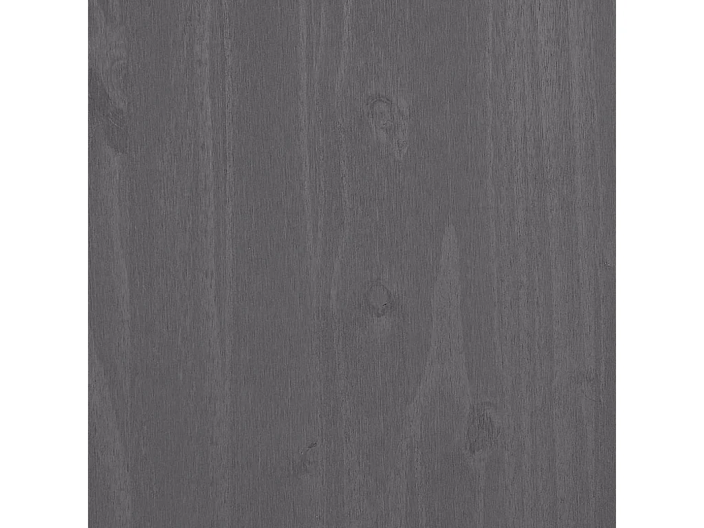 Berkfield Sideboard HAMAR Light Grey 85x35x80 cm Solid Wood Pine