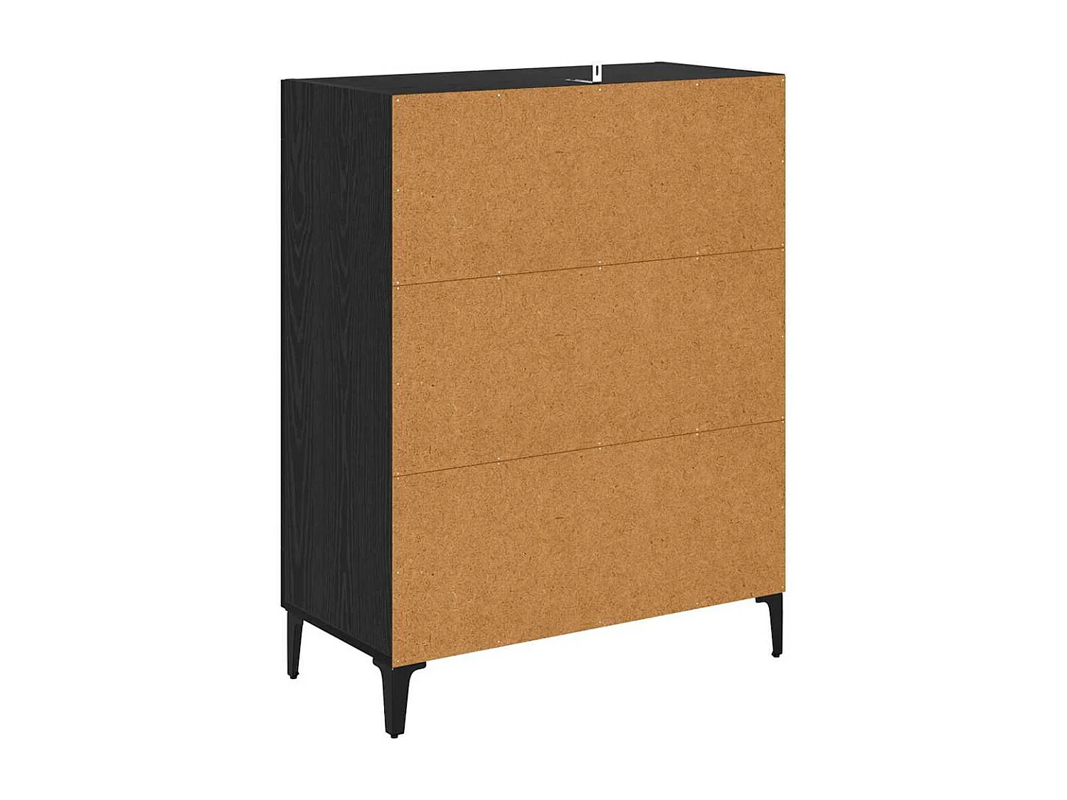 Berkfield Sideboard Black Oak 69.5 x 34 x 90 cm Engineered Wood and Iron
