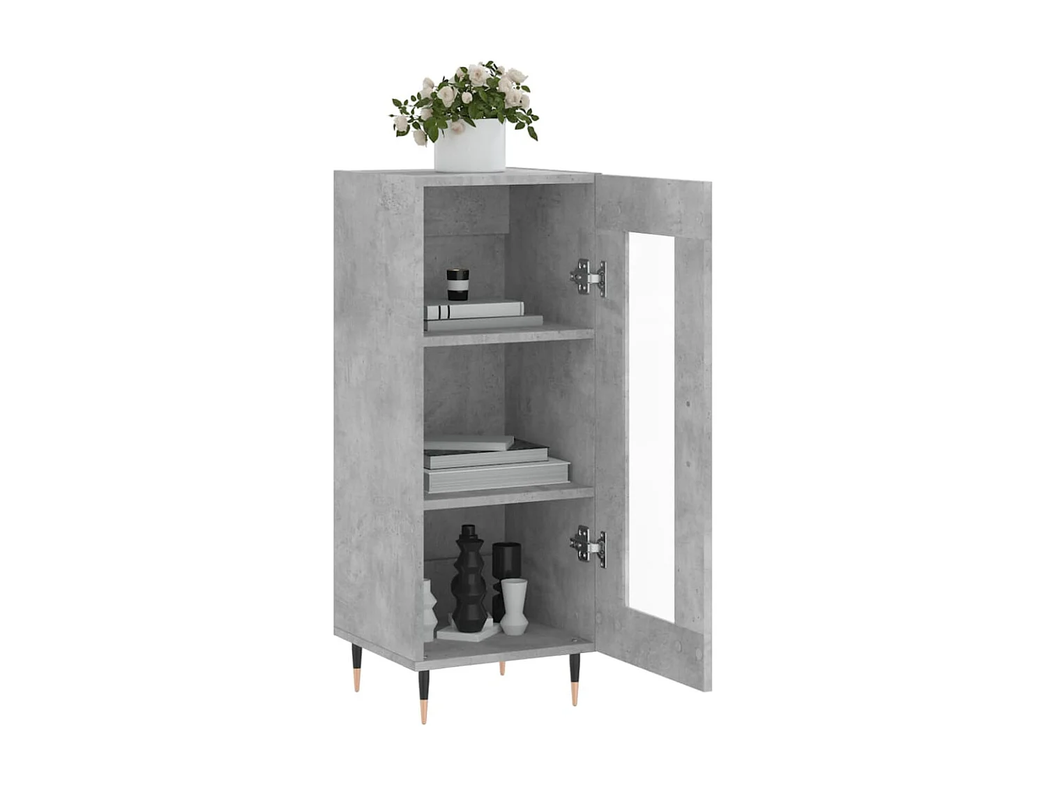 Berkfield Sideboard Concrete Grey 34.5x34x90 cm Engineered Wood