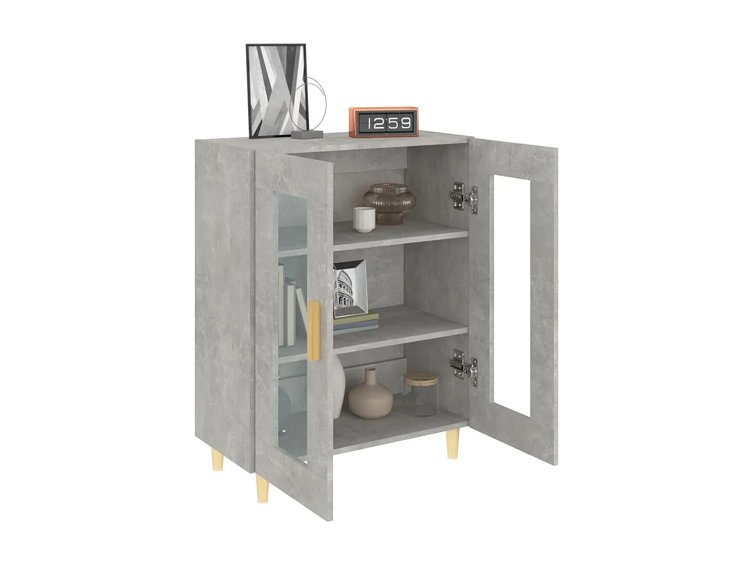Berkfield Sideboard Concrete Grey 69.5x34x90 cm Engineered Wood