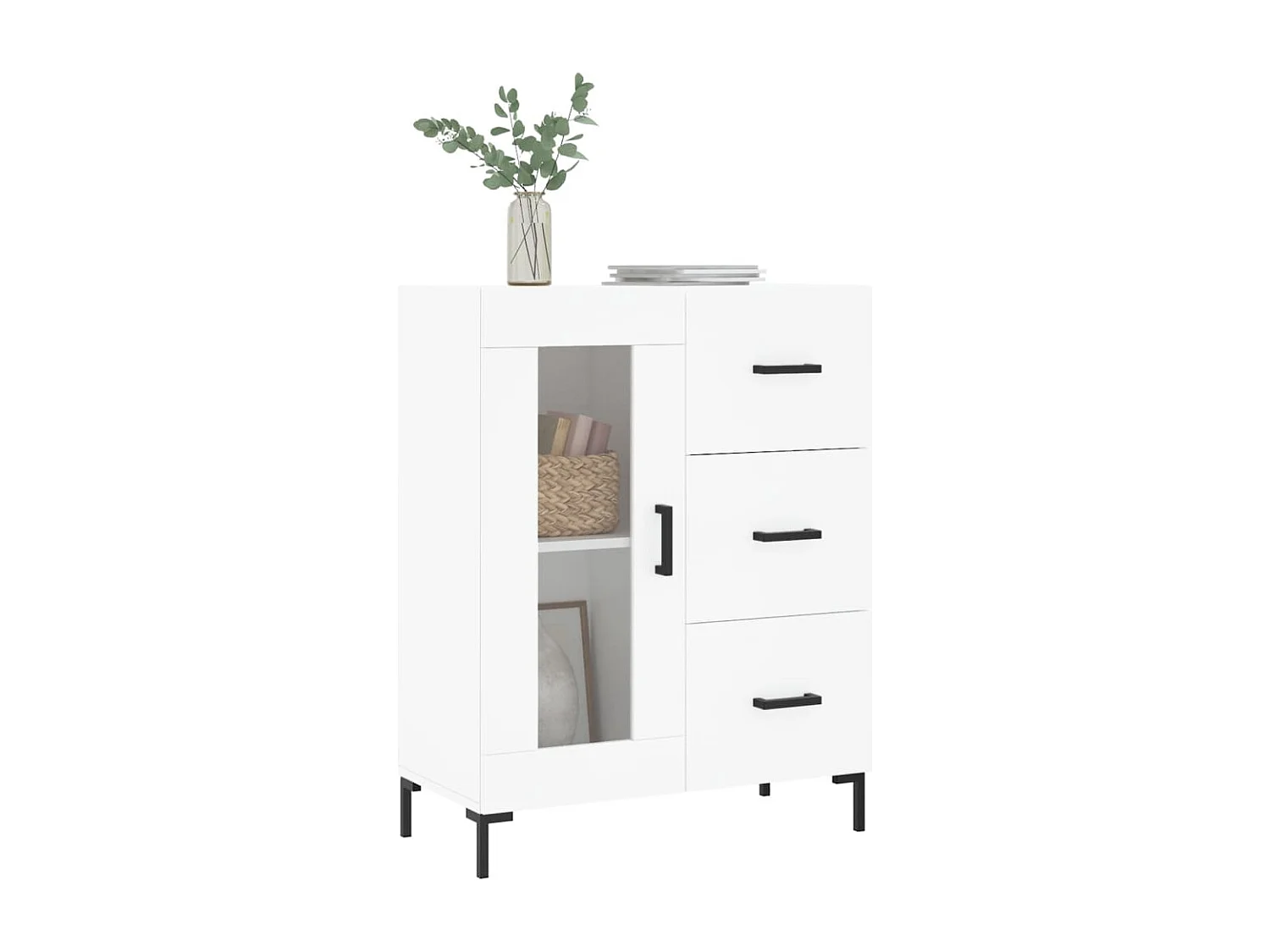 Berkfield Sideboard White 69.5x34x90 cm Engineered Wood