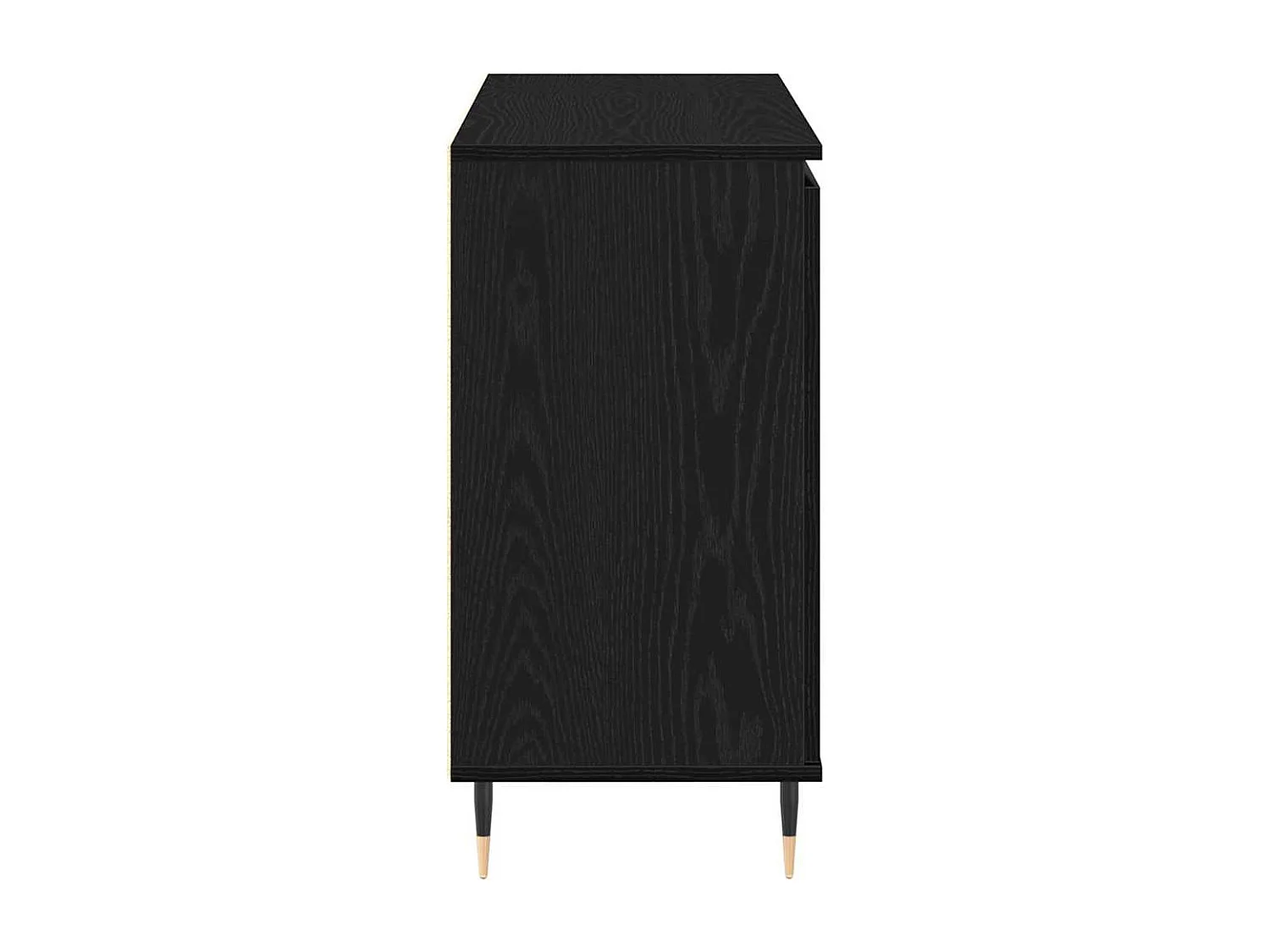 Berkfield Sideboard Black Oak 101.5 x 35 x 70 cm Engineered Wood