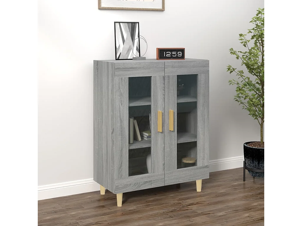 Berkfield Sideboard Grey Sonoma 69.5x34x90 cm Engineered Wood
