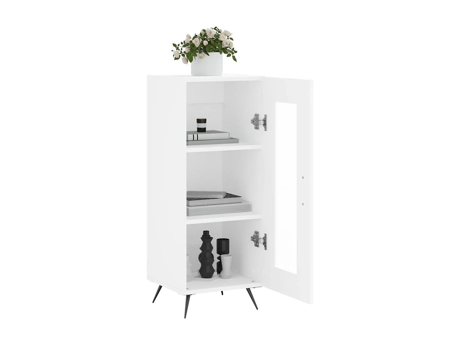 Berkfield Sideboard White 34.5x34x90 cm Engineered Wood