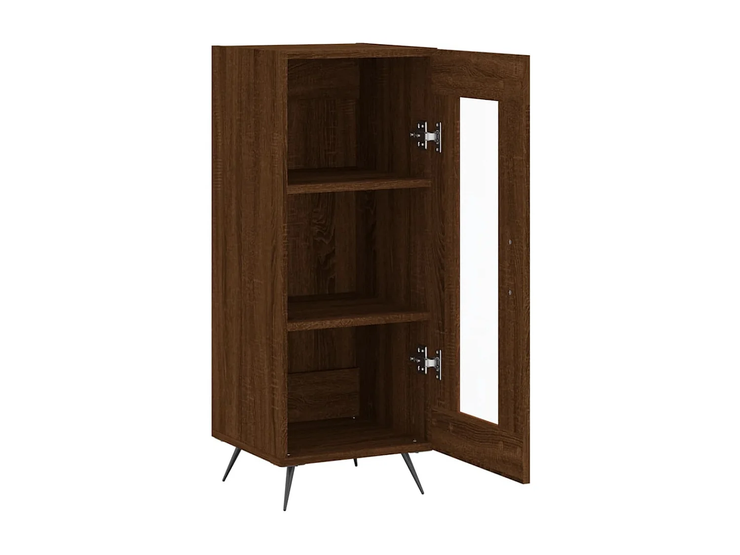 Berkfield Sideboard Brown Oak 34.5x34x90 cm Engineered Wood