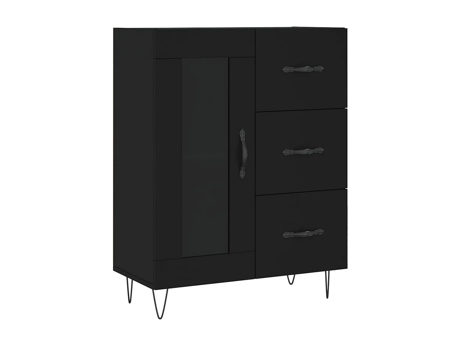 Berkfield Sideboard Black 69.5x34x90 cm Engineered Wood