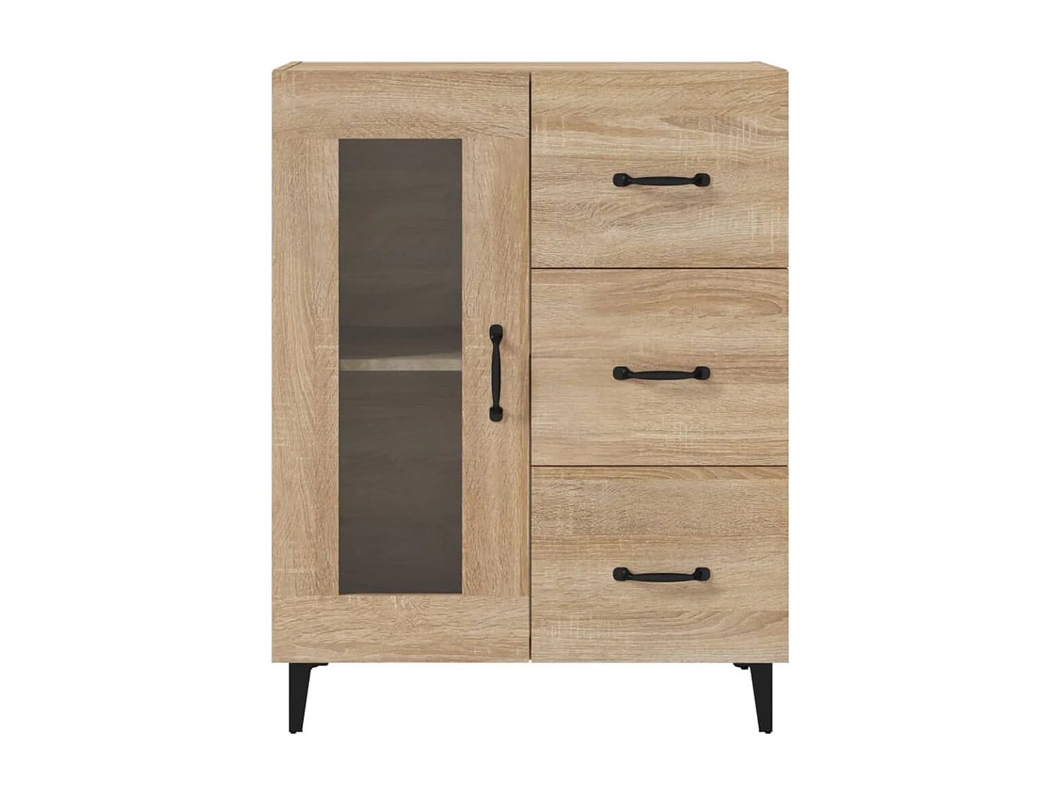 Berkfield Sideboard Sonoma Oak 69.5x34x90 cm Engineered Wood