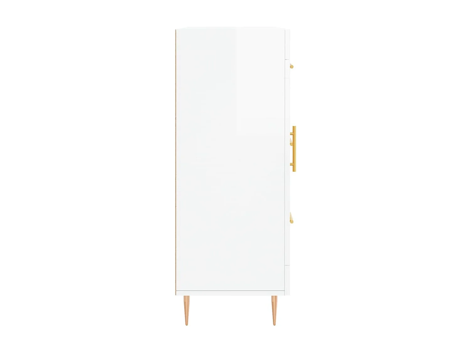 Berkfield Sideboard High Gloss White 69.5x34x90 cm Engineered Wood