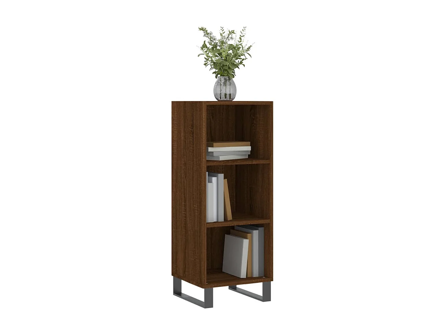 Berkfield Sideboard Brown Oak 34.5x32.5x90 cm Engineered Wood