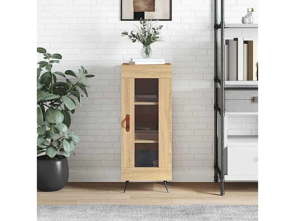 Berkfield Sideboard Sonoma Oak 34.5x34x90 cm Engineered Wood