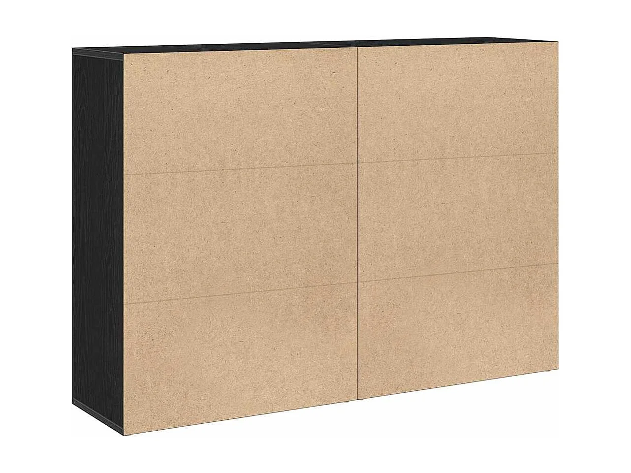 Berkfield Sideboard 2 pcs Black Oak 60 x 31 x 84 cm Engineered Wood