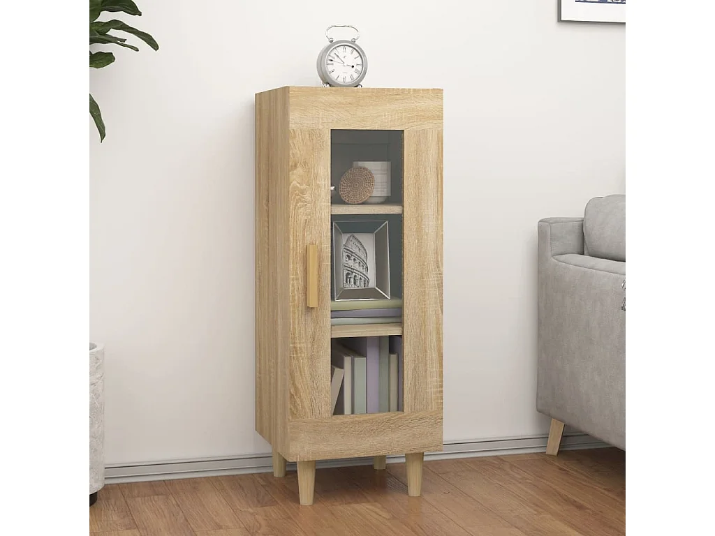 Berkfield Sideboard Sonoma Oak 34.5x34x90 cm Engineered Wood