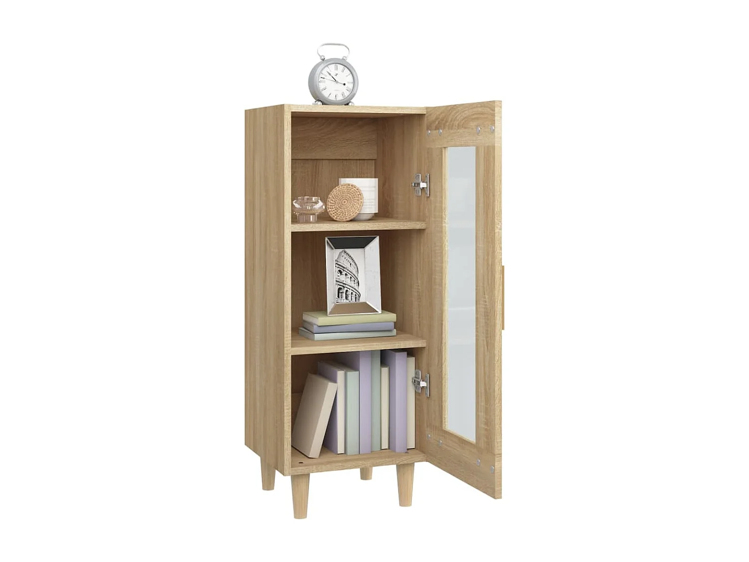 Berkfield Sideboard Sonoma Oak 34.5x34x90 cm Engineered Wood