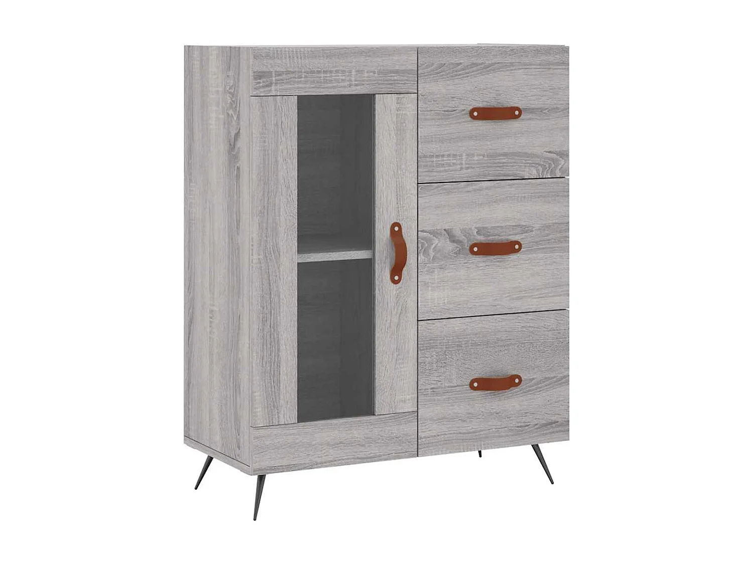 Berkfield Sideboard Grey Sonoma 69.5x34x90 cm Engineered Wood
