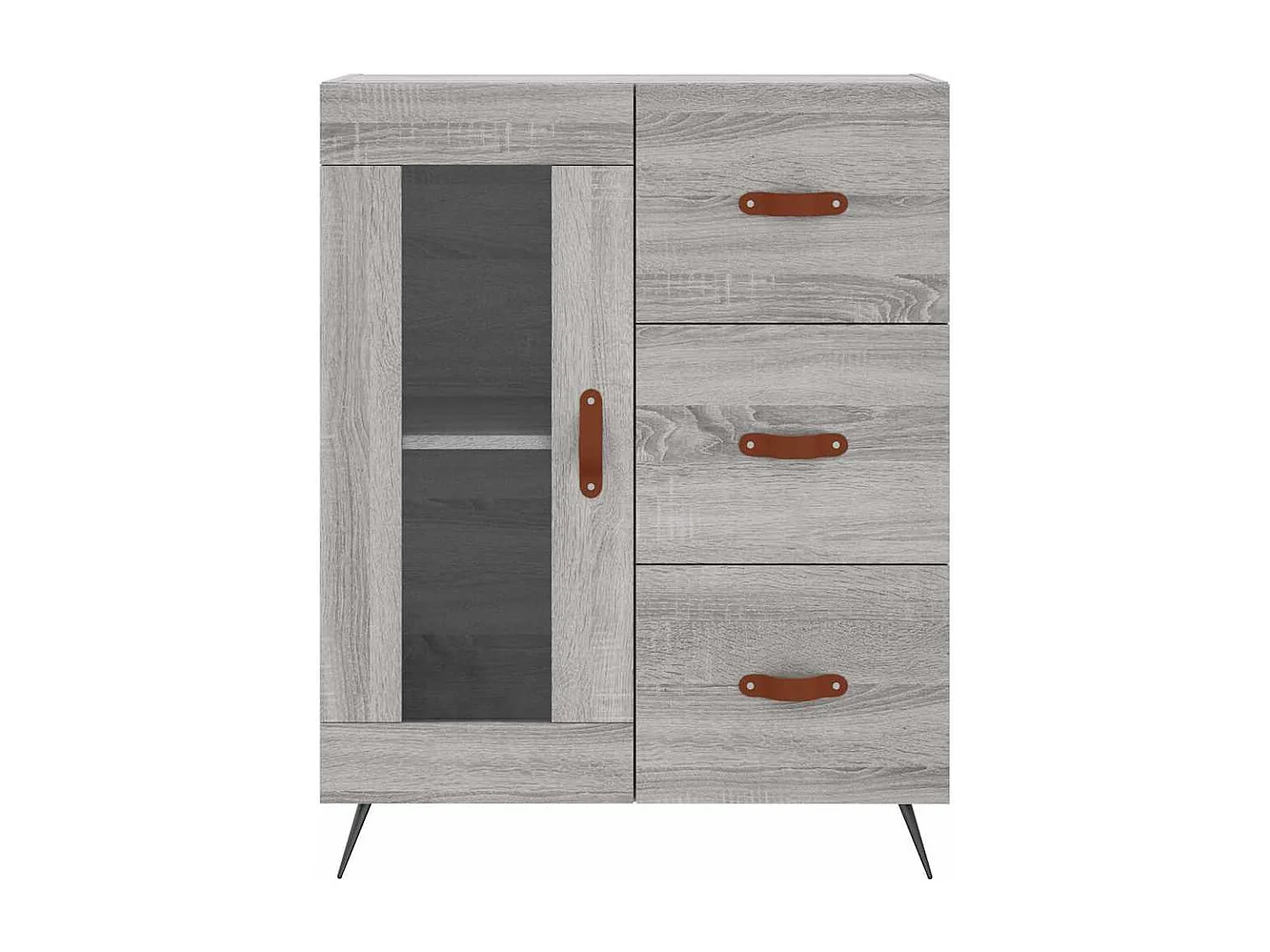 Berkfield Sideboard Grey Sonoma 69.5x34x90 cm Engineered Wood