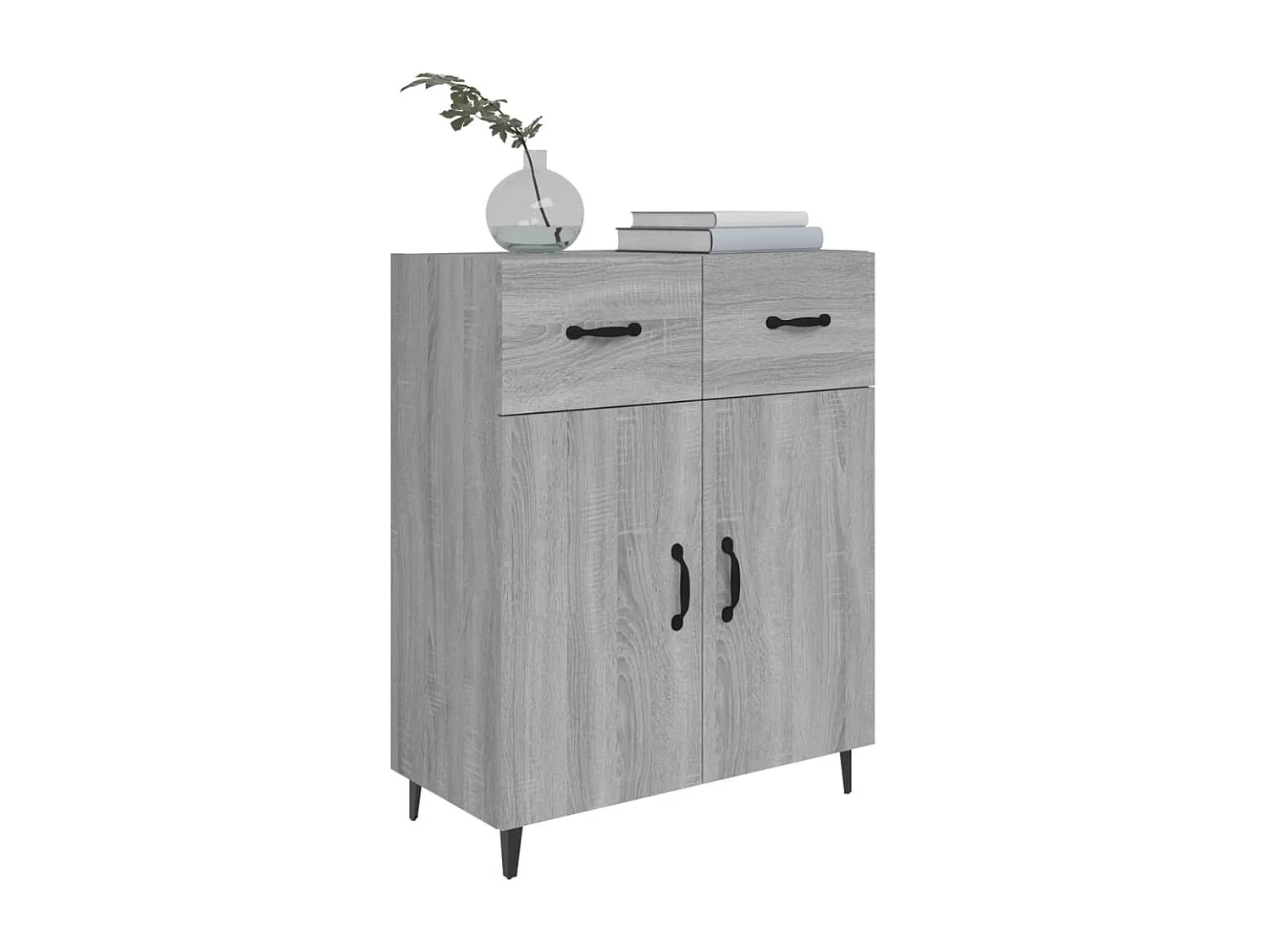 Berkfield Sideboard Grey Sonoma 69.5x34x90 cm Engineered Wood