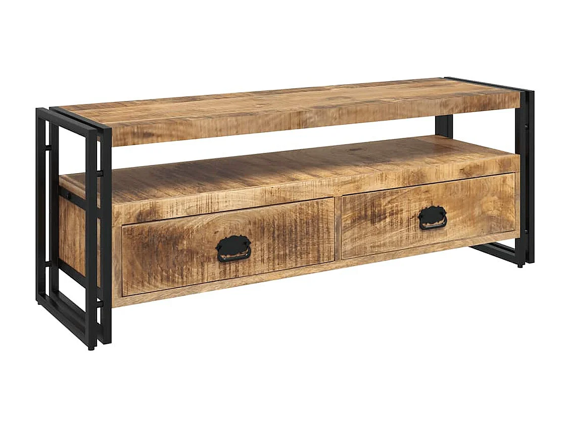 Berkfield TV Cabinet 120x35x45 cm Solid Mango Wood