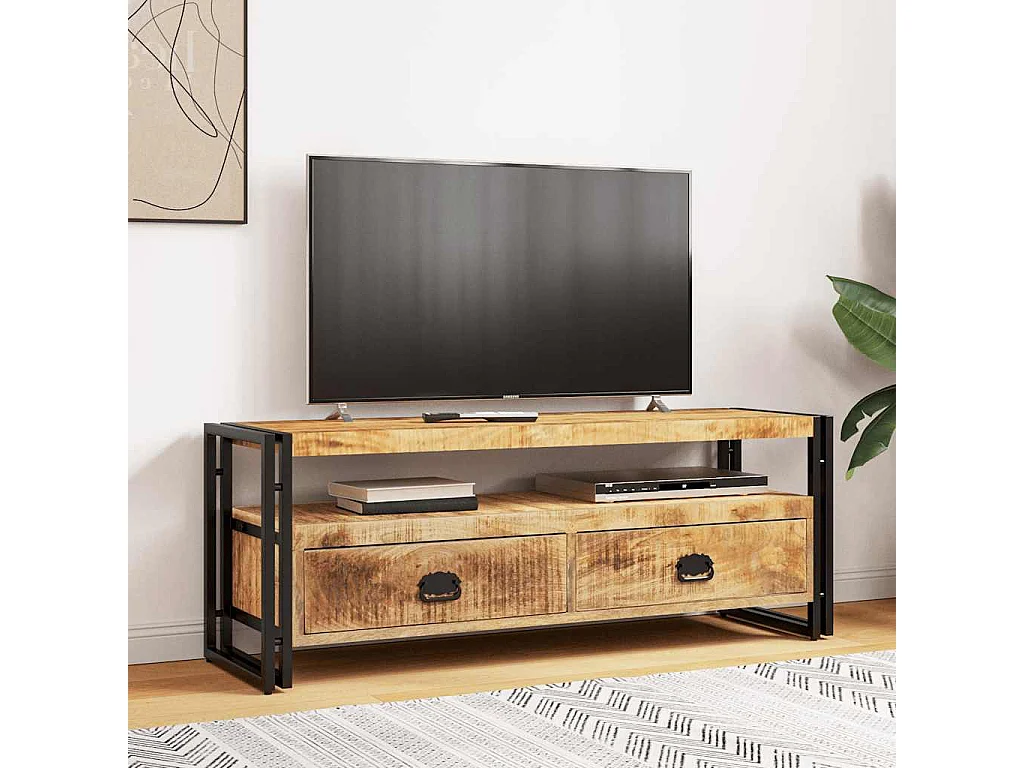 Berkfield TV Cabinet 120x35x45 cm Solid Mango Wood