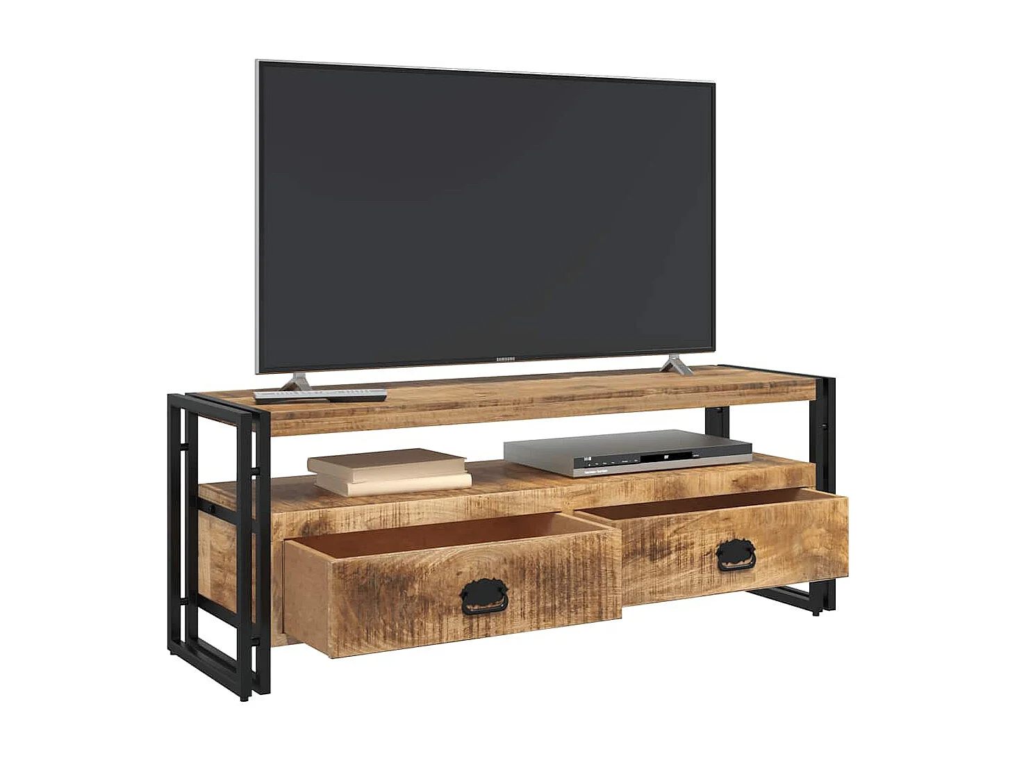 Berkfield TV Cabinet 120x35x45 cm Solid Mango Wood