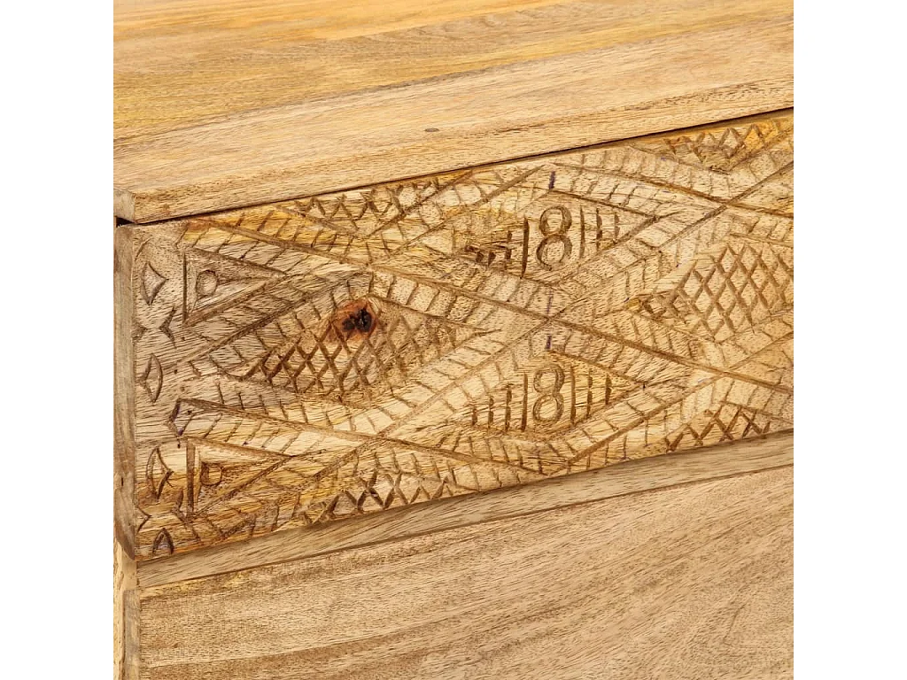 Berkfield TV Cabinet Solid Mango Wood 110x30x40 cm
