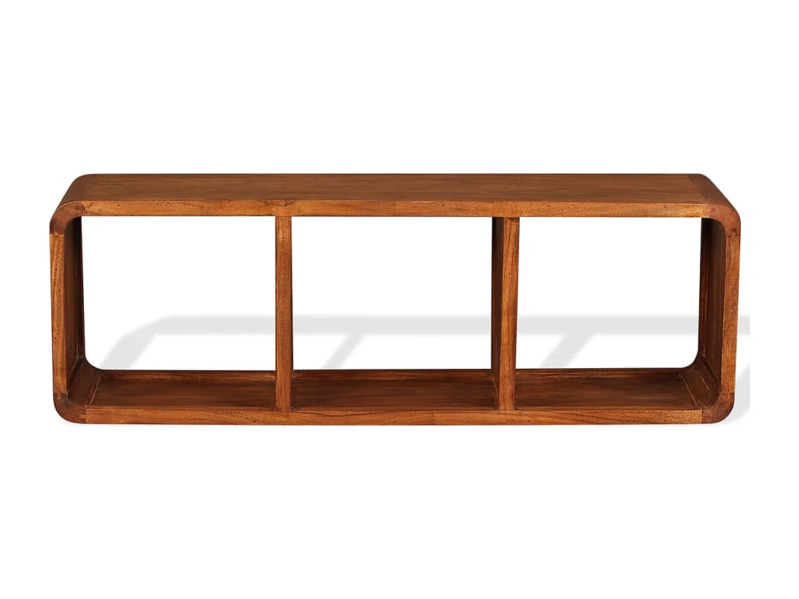 Berkfield TV Cabinet Solid Wood with Honey Finish 120x30x40 cm