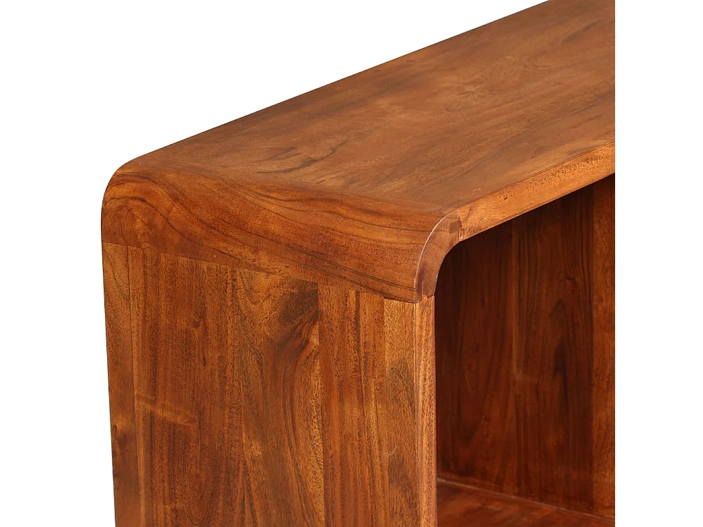 Berkfield TV Cabinet Solid Wood with Honey Finish 120x30x40 cm