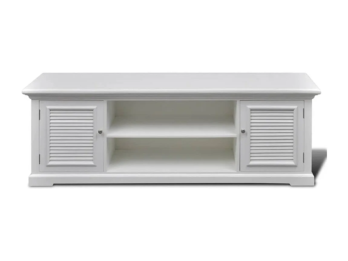 Berkfield TV Stand White Wood
