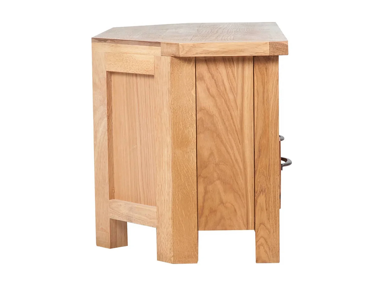 Berkfield TV Cabinet with Drawer 88 x 42 x 46 cm Solid Oak Wood