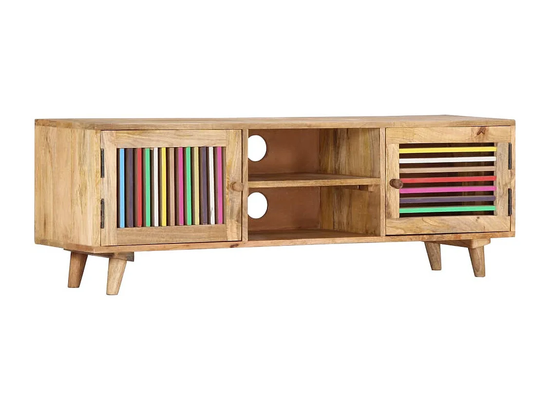 Berkfield TV Cabinet 120x30x40 cm Solid Mango Wood