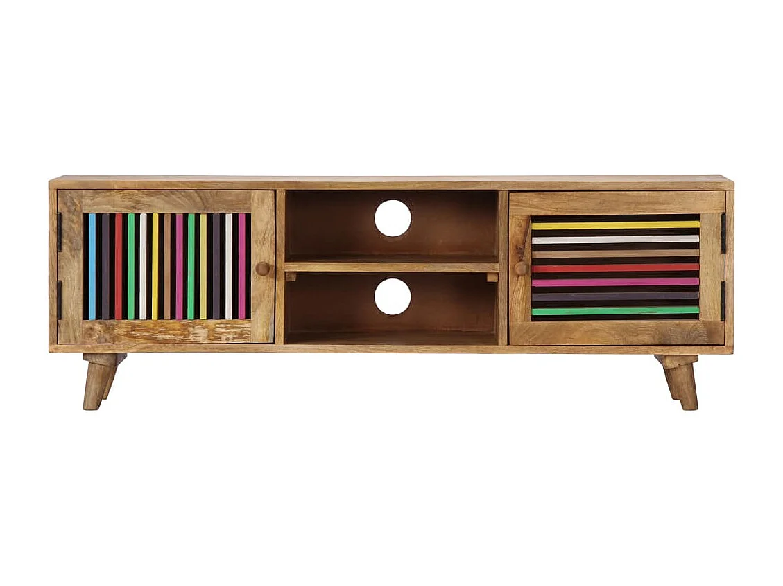 Berkfield TV Cabinet 120x30x40 cm Solid Mango Wood