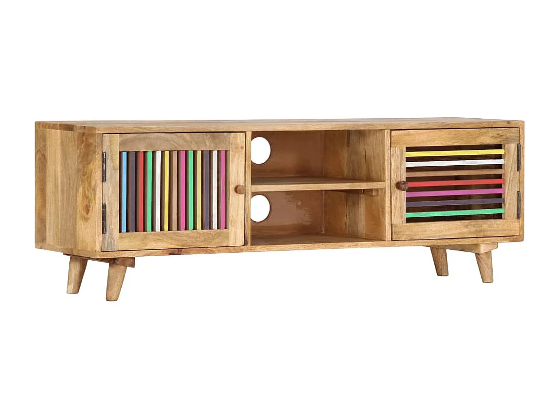 Berkfield TV Cabinet 120x30x40 cm Solid Mango Wood